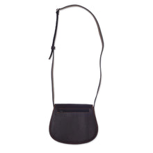 Load image into Gallery viewer, Handcrafted Espresso-Colored Leather Sling from Peru - Espresso Chic | NOVICA