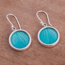 Load image into Gallery viewer, Sterling Silver and Natural Leaf Dangle Earrings from Peru - Atlantis Leaves | NOVICA