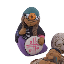 Load image into Gallery viewer, Mapuche-Themed Ceramic Nativity Scene from Peru (7 Pcs) - Mapuche Family | NOVICA