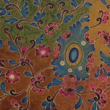 Load image into Gallery viewer, Floral Reverse-Painted Glass Tray from Peru - Margarita Field | NOVICA