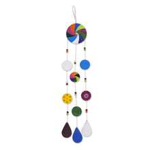 Load image into Gallery viewer, Hand-Painted Ceramic Dream Catcher Wall Art from Peru - Andean Dream Catcher | NOVICA
