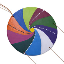 Load image into Gallery viewer, Hand-Painted Ceramic Dream Catcher Wall Art from Peru - Andean Dream Catcher | NOVICA