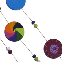 Load image into Gallery viewer, Hand-Painted Ceramic Dream Catcher Wall Art from Peru - Andean Dream Catcher | NOVICA