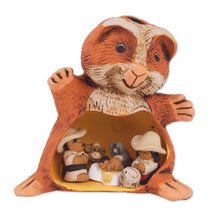 Load image into Gallery viewer, Guinea Pig Andean Christmas Nativity Scene in Ceramic - Guinea Pig Christmas | NOVICA