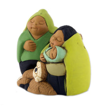 Load image into Gallery viewer, Petite Andean Christmas Nativity Scene in Ceramic - Holy Family in Peru | NOVICA