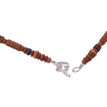 Load image into Gallery viewer, Ceramic Beaded Necklace with Maize Motif from Peru - Andean Corn | NOVICA