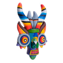 Load image into Gallery viewer, Handcrafted Ceramic Mask - Rainbow Dragon | NOVICA