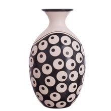 Load image into Gallery viewer, Circle Motif Chulucanas Ceramic Decorative Vase from Peru - Chulucanas Mysticism | NOVICA