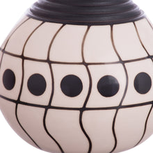 Load image into Gallery viewer, Wave Motif Chulucanas Ceramic Decorative Vase from Peru - Chulucanas Waves | NOVICA