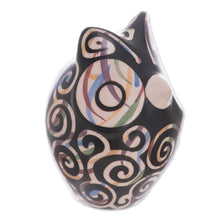 Load image into Gallery viewer, Chulucanas Ceramic Owl Figurine from Peru - Chulucanas Sentinel | NOVICA