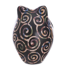 Load image into Gallery viewer, Chulucanas Ceramic Owl Figurine from Peru - Chulucanas Sentinel | NOVICA