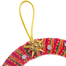 Load image into Gallery viewer, Fabric Nativity Scene Ornament Handcrafted in Peru - Happiness in the Andes | NOVICA