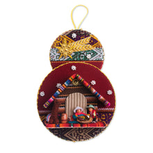 Load image into Gallery viewer, Handmade Fabric Nativity Scene Ornament from Peru - Nativity in the Andes | NOVICA