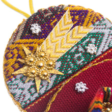 Load image into Gallery viewer, Handmade Fabric Nativity Scene Ornament from Peru - Nativity in the Andes | NOVICA