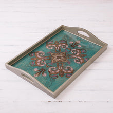 Load image into Gallery viewer, Enchanting Flowers in Teal