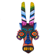 Load image into Gallery viewer, Colorful Ceramic Devil Mask from Peru - Age-Old Devil | NOVICA