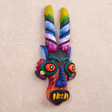 Load image into Gallery viewer, Colorful Ceramic Devil Mask from Peru - Age-Old Devil | NOVICA