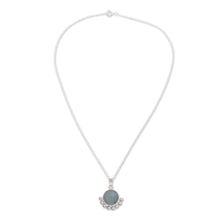 Load image into Gallery viewer, Blue Opal Pendant Necklace from Peru - Bauble Delight | NOVICA