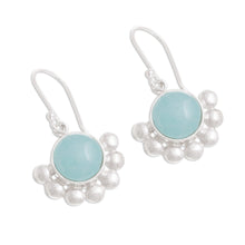 Load image into Gallery viewer, Round Opal Dangle Earrings Crafted in Peru - Bauble Delight | NOVICA