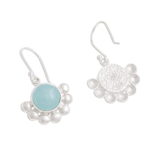 Load image into Gallery viewer, Round Opal Dangle Earrings Crafted in Peru - Bauble Delight | NOVICA