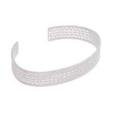Load image into Gallery viewer, Sterling Silver Filigree Cuff Bracelet from Peru - Colonial Shine | NOVICA