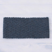 Load image into Gallery viewer, Wave Pattern 100% Baby Alpaca Headband in Teal from Peru - Passionate Waves in Teal | NOVICA