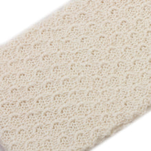 Load image into Gallery viewer, Off-White 100% Baby Alpaca Honeycomb Pattern Knit Headband - Wavelength in Alabaster | NOVICA