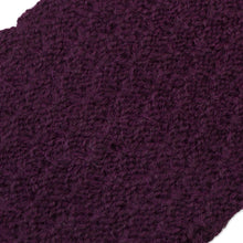 Load image into Gallery viewer, Boysenberry 100% Baby Alpaca Honeycomb Pattern Knit Headband - Wavelength in Boysenberry | NOVICA