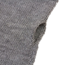 Load image into Gallery viewer, Grey 100% Baby Alpaca Cable Knit Fingerless Mitts from Peru - Luscious Twist in Grey | NOVICA