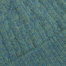 Load image into Gallery viewer, Teal 100% Alpaca Cable Pattern Soft Knit Hat From Peru - Comfy in Teal | NOVICA