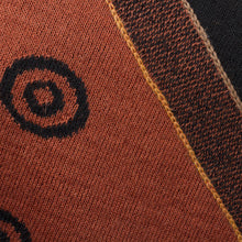 Load image into Gallery viewer, Black and Pumpkin Knit Alpaca Blend Wrap Scarf from Peru - Black and Pumpkin Andes | NOVICA