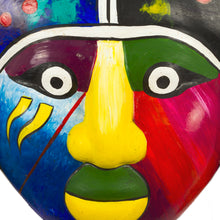 Load image into Gallery viewer, Hand-Painted Colorful Ceramic Warrior Mask from Peru - Mythological Warrior | NOVICA
