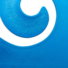 Load image into Gallery viewer, Modern Steel and Cotton Wall Sculpture in Blue from Peru - Evolution in Blue | NOVICA