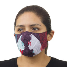Load image into Gallery viewer, 2 3-Layer Cotton Blend Nose Clip Cats & Dog Face Masks - Cats and Dog | NOVICA