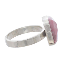 Load image into Gallery viewer, Handmade Sterling and Rhodonite Ring - Equanimity | NOVICA