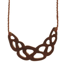 Load image into Gallery viewer, Unique Wood Pendant Necklace from Peru - Nature's Lace | NOVICA