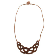 Load image into Gallery viewer, Unique Wood Pendant Necklace from Peru - Nature's Lace | NOVICA