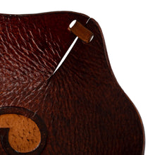 Load image into Gallery viewer, Tooled Leather Rectangular Brown Catchall Plate from Peru - Redwood Gothic | NOVICA