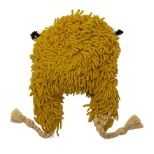 Load image into Gallery viewer, Furry Ochre Llama Wool Blend Beanie Hat from Peru - Mustard Llama | NOVICA