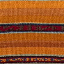 Load image into Gallery viewer, Sunrise Striped Alpaca Wool Shoulder Bag - Inca Sunrise | NOVICA