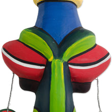 Load image into Gallery viewer, Hand Made Ceramic Mask - Meditating Warrior | NOVICA