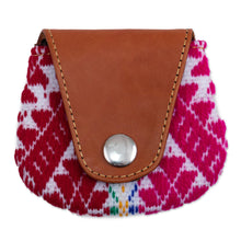 Load image into Gallery viewer, Alpaca Blend Coin Purse with Leather - Cusco Beauty | NOVICA