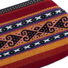 Load image into Gallery viewer, Multi-colored Alpaca Blend Coin Purse - Cusco Sunset | NOVICA