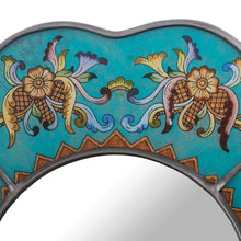Load image into Gallery viewer, Artisan Crafted Glass Wall Mirror - Colonial Quatrefoil | NOVICA