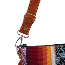 Load image into Gallery viewer, Wool Shoulder Bag with Suede Trim - Inca Inspiration | NOVICA