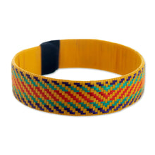 Load image into Gallery viewer, Zenu Natural Fiber Bracelet in Bright Colors from Colombia - Joyful Sun Dance | NOVICA