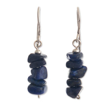 Load image into Gallery viewer, Peruvian Sterling Earrings with Lapis Lazuli - Naturally Blue | NOVICA