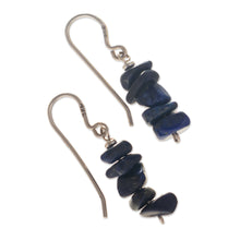 Load image into Gallery viewer, Peruvian Sterling Earrings with Lapis Lazuli - Naturally Blue | NOVICA