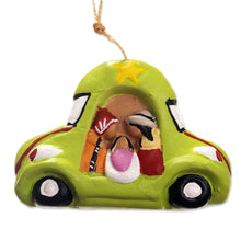 Load image into Gallery viewer, Car Theme Nativity Ornaments (Set of 4) - Traveling Nativity | NOVICA