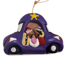 Load image into Gallery viewer, Car Theme Nativity Ornaments (Set of 4) - Traveling Nativity | NOVICA
